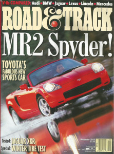 ROAD & TRACK 1999 DEC - BUGATTI, MR2 SPYDER, XKR